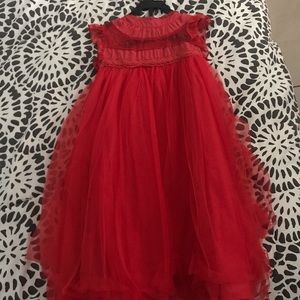 Toddler girl red dress